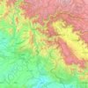 Azad Kashmir topographic map, elevation, terrain