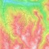 Courchevel topographic map, elevation, terrain
