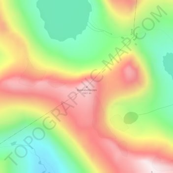 Bjørnabottinden topographic map, elevation, terrain
