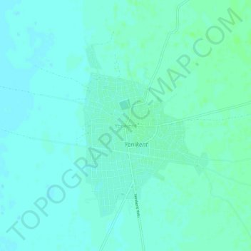 Yenikent topographic map, elevation, terrain