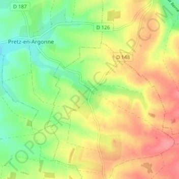 Sommaisne topographic map, elevation, terrain