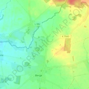 Grenzheim topographic map, elevation, terrain