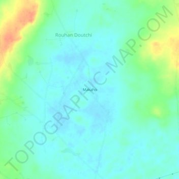 Makaho topographic map, elevation, terrain