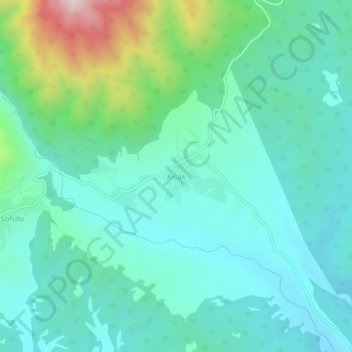 Kıcak topographic map, elevation, terrain