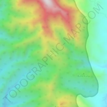 Rano topographic map, elevation, terrain
