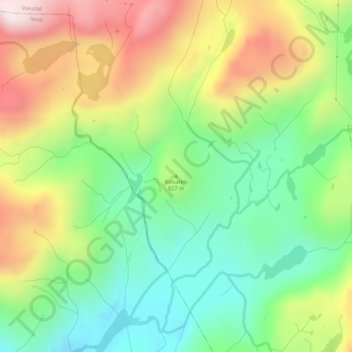 Keisaren topographic map, elevation, terrain
