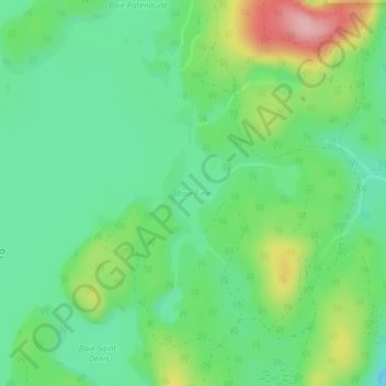Baie Fine topographic map, elevation, terrain
