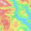 Gjøvik topographic map, elevation, terrain