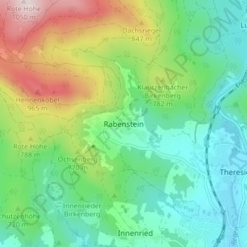 Rabenstein topographic map, elevation, terrain