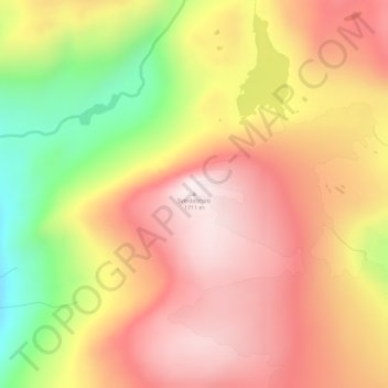 Sveidalsnosi topographic map, elevation, terrain