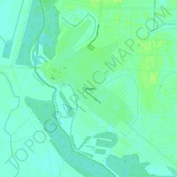 Oppowa topographic map, elevation, terrain