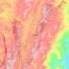 以勒镇 topographic map, elevation, terrain