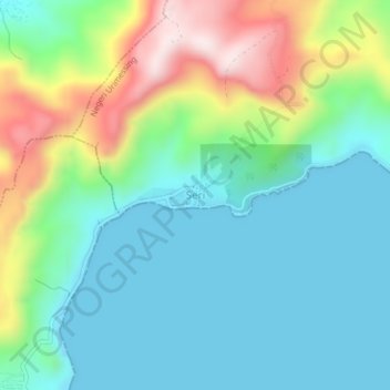 Seri topographic map, elevation, terrain