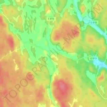 Rullerum topographic map, elevation, terrain