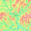 Pingchang topographic map, elevation, terrain