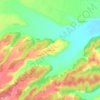 Dobërdol topographic map, elevation, terrain