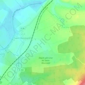 Au Correz topographic map, elevation, terrain