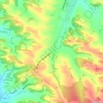 Saint-Anne topographic map, elevation, terrain