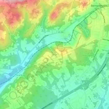 Pill Hill topographic map, elevation, terrain