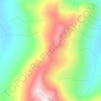 Lindenberg Peninsula topographic map, elevation, terrain