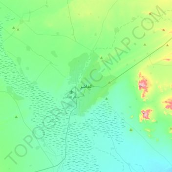 Al-Fashir topographic map, elevation, terrain
