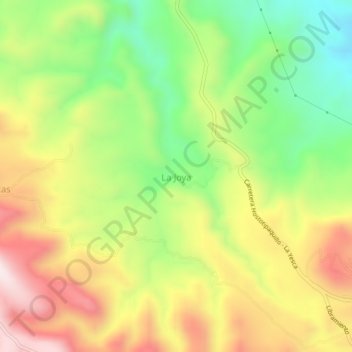 La Joya topographic map, elevation, terrain