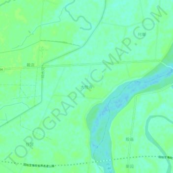 大觉寺 topographic map, elevation, terrain