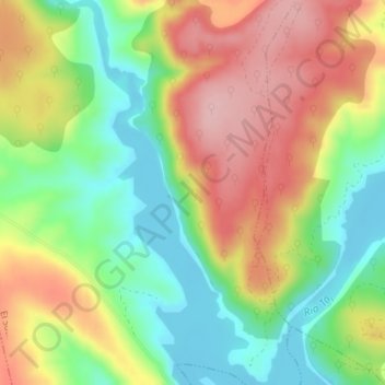 La Barranquilla topographic map, elevation, terrain