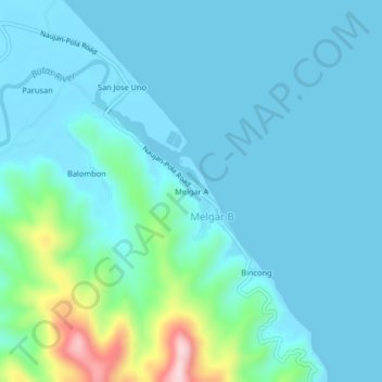 Melgar A topographic map, elevation, terrain