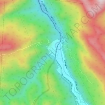 Jawarem topographic map, elevation, terrain
