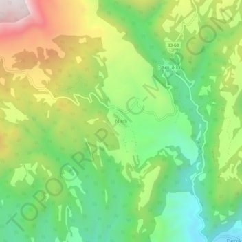 Narlı topographic map, elevation, terrain
