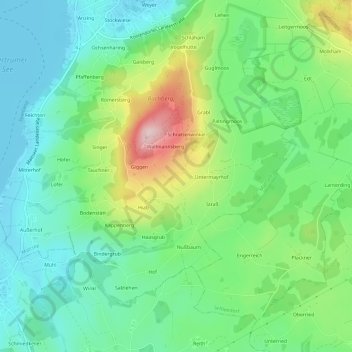 Obermayrhof topographic map, elevation, terrain