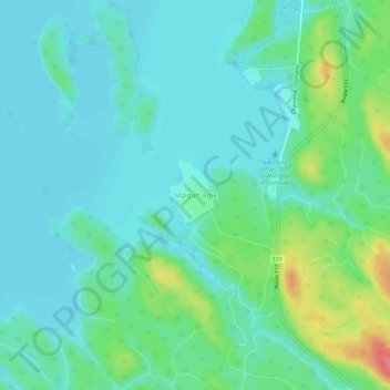Maigan Agik topographic map, elevation, terrain