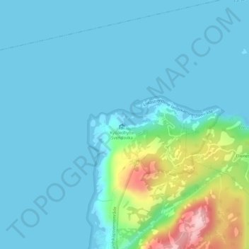 Svendsvika topographic map, elevation, terrain