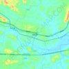 杨市镇 topographic map, elevation, terrain