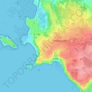 Le Gavel topographic map, elevation, terrain