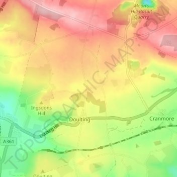 Chelynch topographic map, elevation, terrain