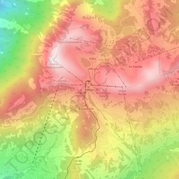 Bretaye topographic map, elevation, terrain
