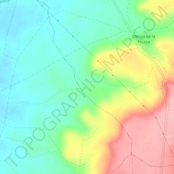 San Glorio topographic map, elevation, terrain
