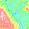 麻栗镇 topographic map, elevation, terrain