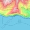 Cabo Girão topographic map, elevation, terrain