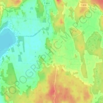 Finnåker topographic map, elevation, terrain