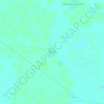 Afriski topographic map, elevation, terrain