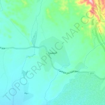 Al Fatiha topographic map, elevation, terrain