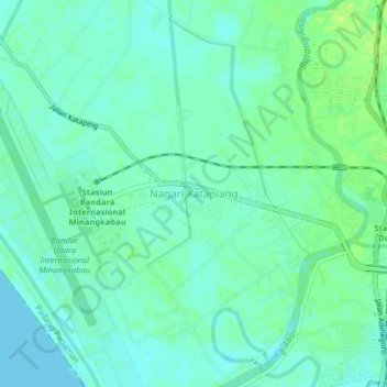 Nagari Katapiang topographic map, elevation, terrain