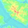 Oak Hills topographic map, elevation, terrain