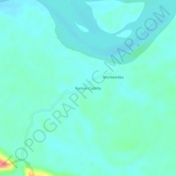Ramon Castilla topographic map, elevation, terrain