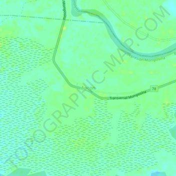 Ancon topographic map, elevation, terrain