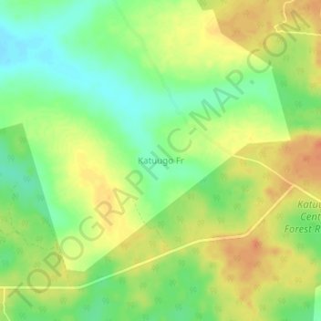 Katuugo Fr topographic map, elevation, terrain