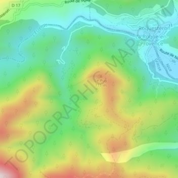 Le Vilaret topographic map, elevation, terrain